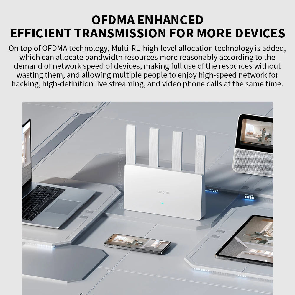2024 Xiaomi Router BE3600 WiFi7 2.4/5GHz Duan Bands 160Mhz 3570Mbps Mesh Networking Gaming Acceleration 2.5G Ethernet Port.