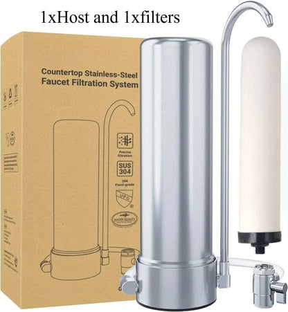 Kitchen Under Sink Drinking Water Filter Purifier With Faucet Reduces Bacteria, Metal,Lead, Chlorine and Odor.