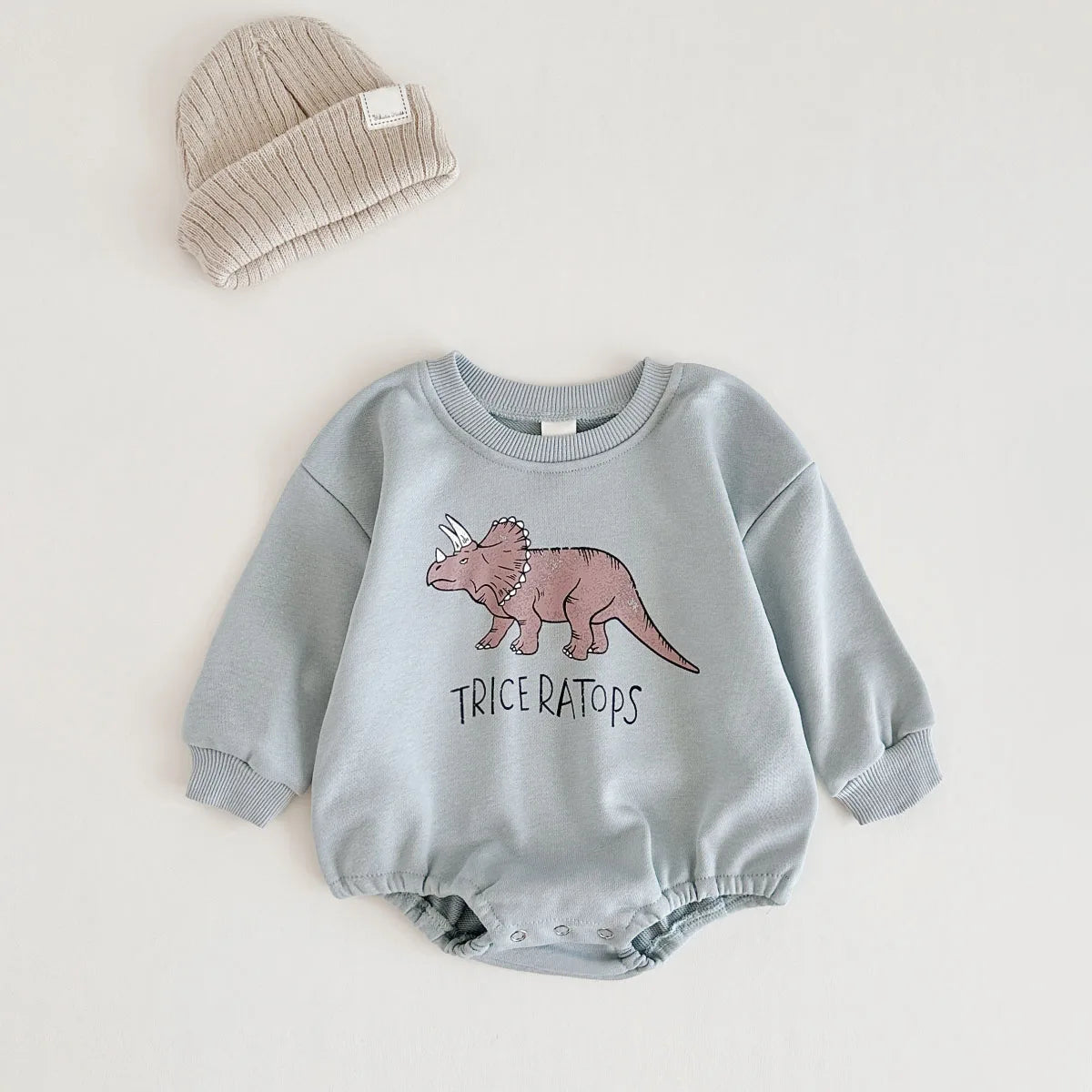 Baby Original Dinosaurier Sweatshirt Stram pler koreanischen Herbst Baby Body suits Kleinkind ein Stück Baby Jungen Body suits Mädchen Outfits.