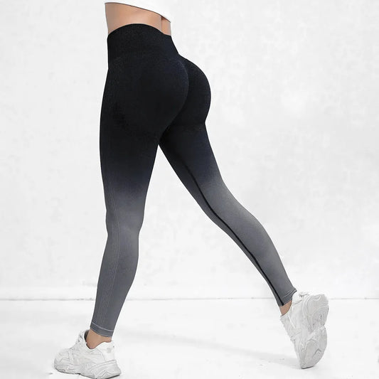 Tie Dye Seamless Leggings for Women High Waist Yoga Pants, Scrunch Butt Lifting Elastic Tights.