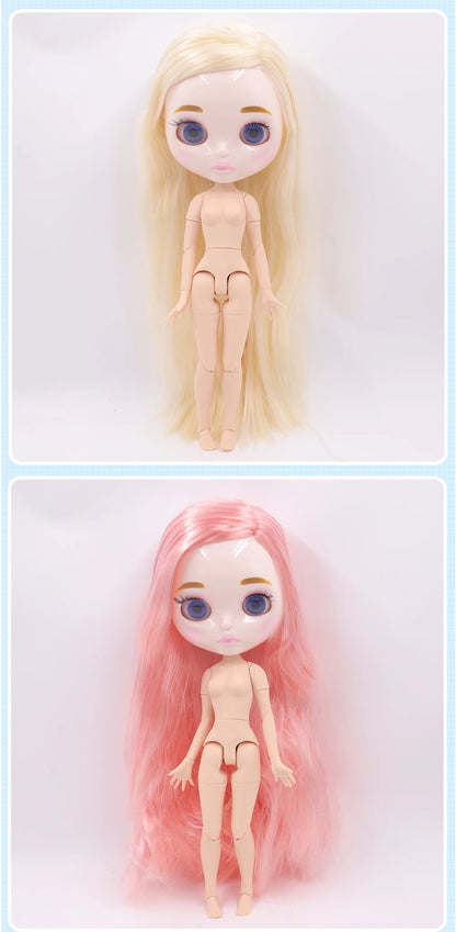 ICY DBS Blyth Doll 1/6 Joint Body 30CM BJD toys Natural shiny face with extra hands AB DIY Fashion Dolls girl gift.
