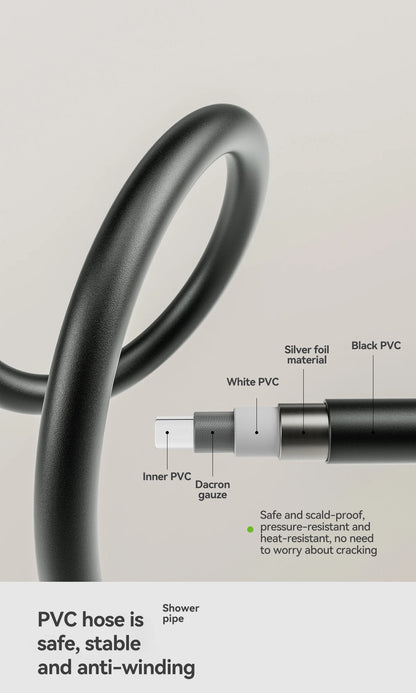 Space Aluminum Shower Set Digital Display Faucet Set , Piano Button With Ambient Light Bathroom Faucets Shower Head