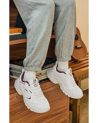 Xtep Cotton Shoes For Women 2024 Winter Warm Soft Sports Shoes Trendy Retro Durability Comfortable Sneakers 876418370026.