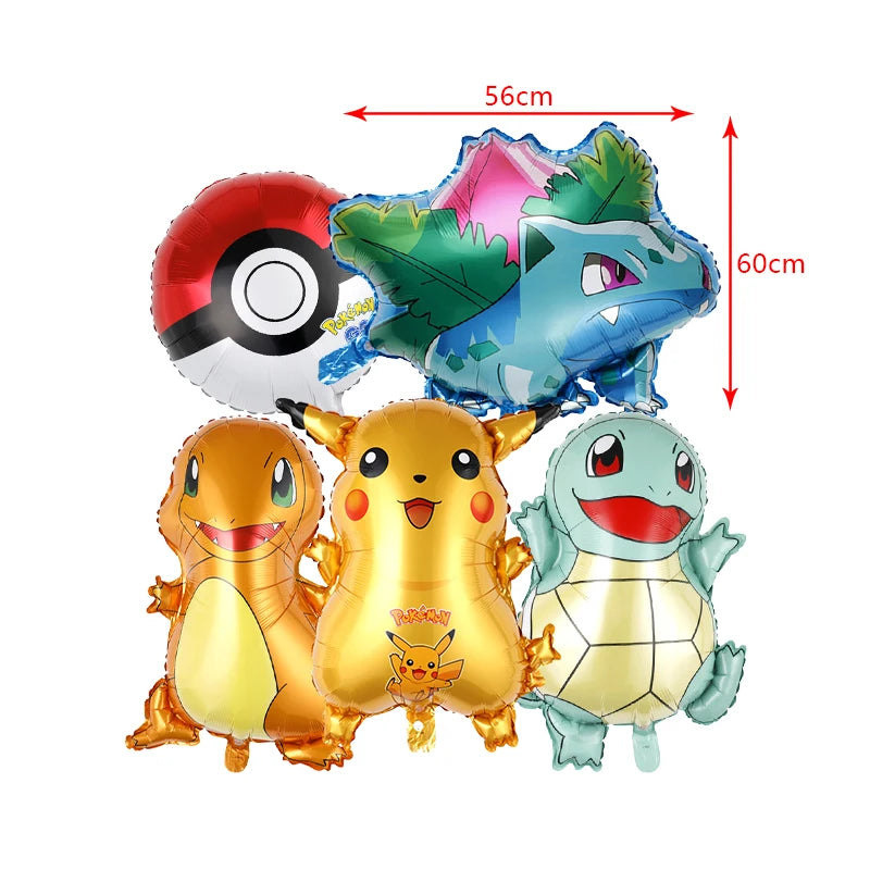 Pokemon Geburtstag Party Dekoration Neue Ligntning Pikachu Ballon Kid Event Liefert Einweg Geschirr Banner Hintergrund Platte.