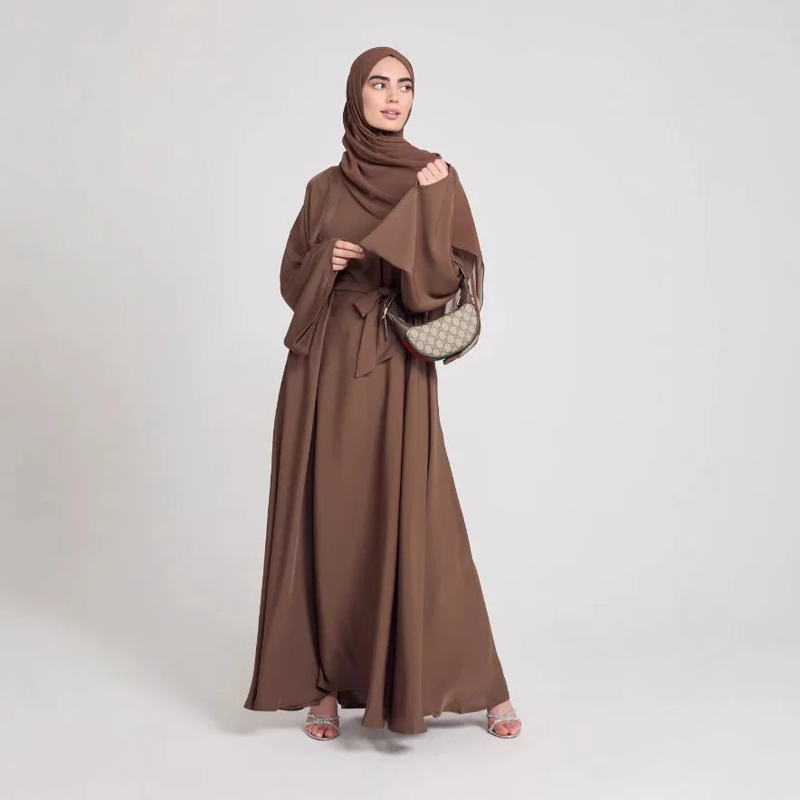 (No Scarf) Ramadan Eid Abaya Damen Dubai Luxury Kebaya Muslim Abayas Women Kaftan Long Dress Islam Dresses Caftan 9 Colors S-2XL.