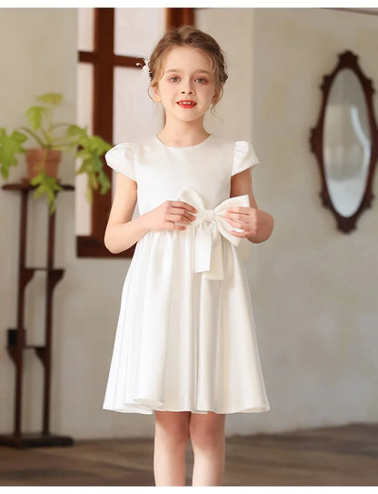 Prinzessin Mädchen Weißes Luxuskleid Blumenmädchen Hochzeitskostüm Größe 110-170 Weibliche Party Bühnenkleidung Kleider.