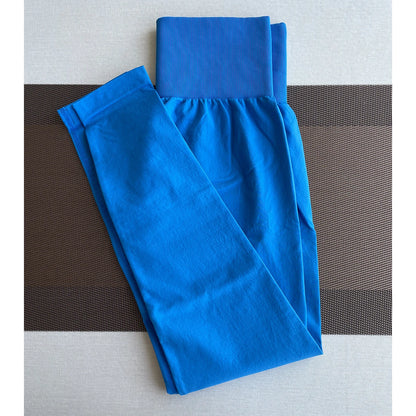 TKITK Solid Leggings Women Seamless Sports  Scrunch Bum Tights cycling shark pants Yoga shorts Gym navigation nv Workout wear