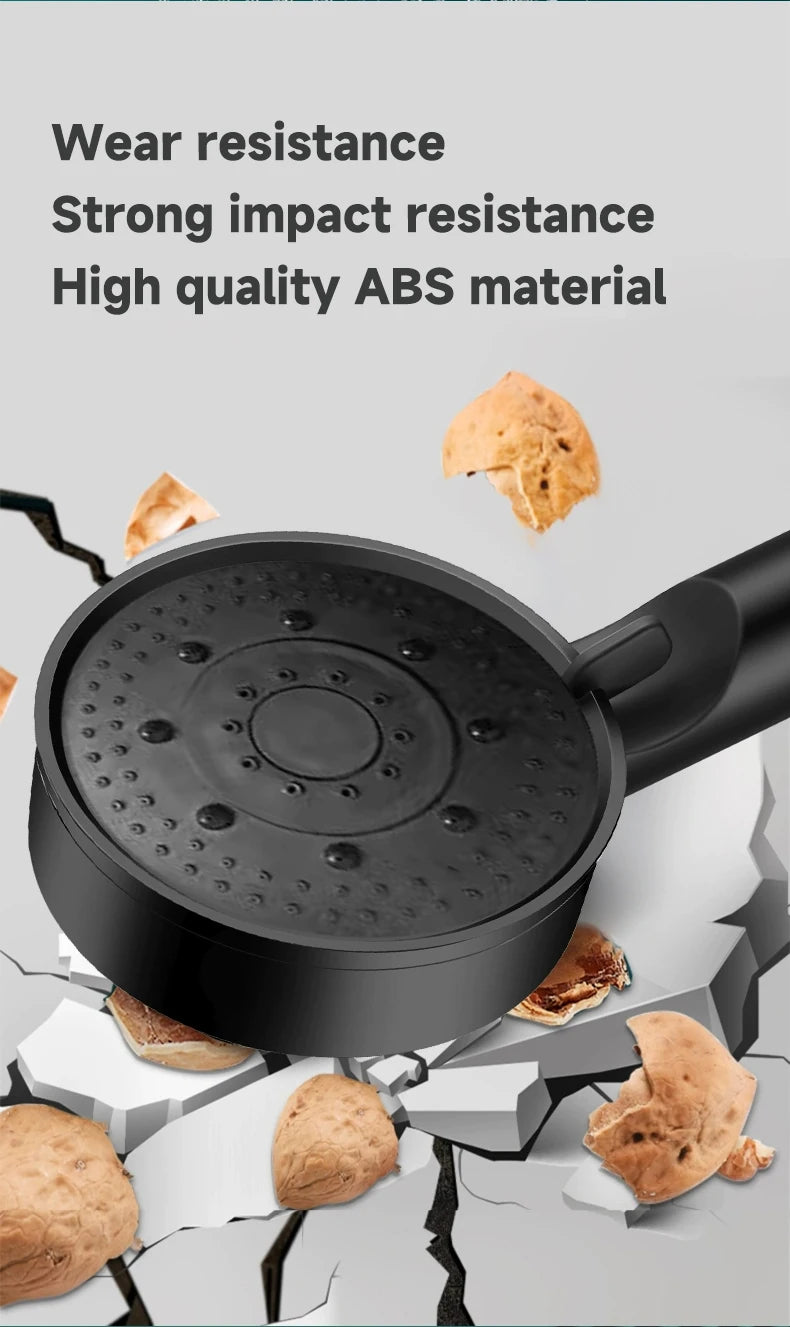 5 Modes Pressure Boost Shower Head Multifunction Adjustable Large Water Shower Nozzle Massage Bathroom Accessory