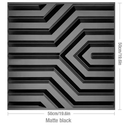 4pcs/ 50x50cm 3D Wall Panels Indoor Wall Decoration for Living Room Bedroom Hotel Office Mural Tile-Panel-Mold 3D Wall Sticker