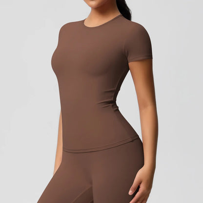 Yoga Suit Gym Sports Set Women Quick-Drying Fitness Set Female Tracksuit Running Workout Long Sleeve Sports Shirt Sportswear