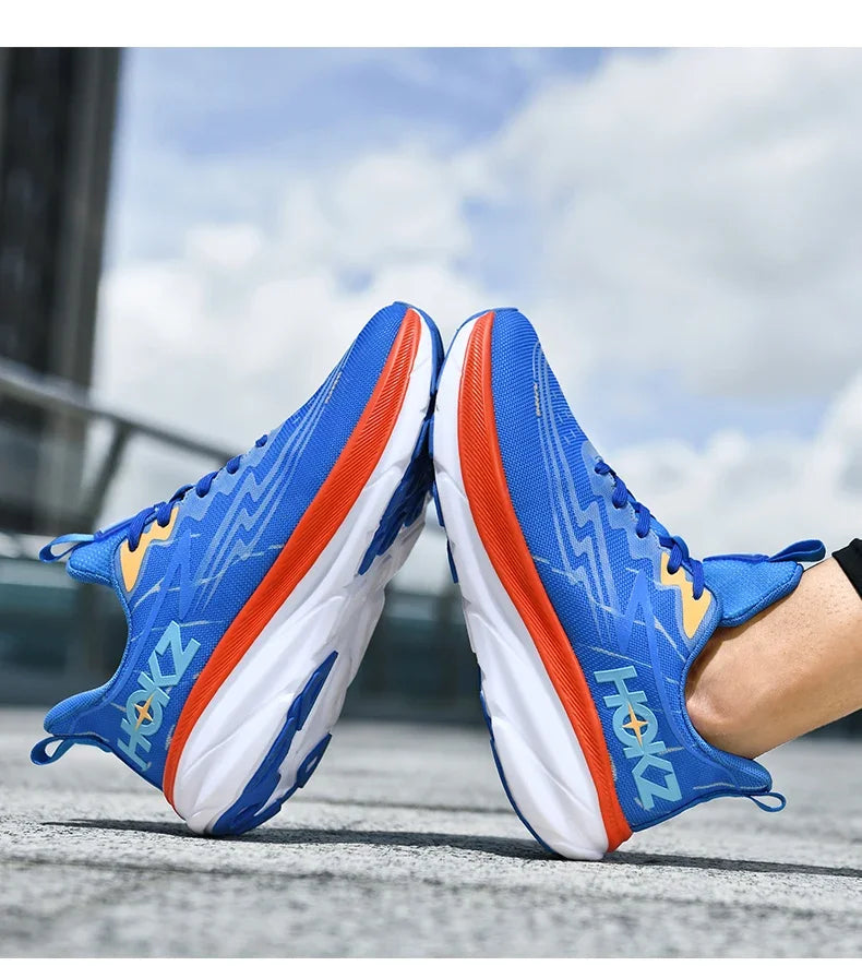 Men's Running Shoes Cushioning Outdoor Non-Slip Jogging Breathable Trainer Race Sneakers Luxury shoes Mesh Couple Off-road Shoes