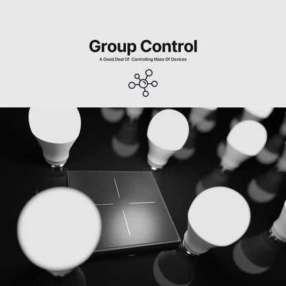 MOES Tuya ZigBee Star Feather Series Smart Touch Switch mit neutraler Lichtszene 2in1 APP-Fernbedienung mit Alexa Google Home