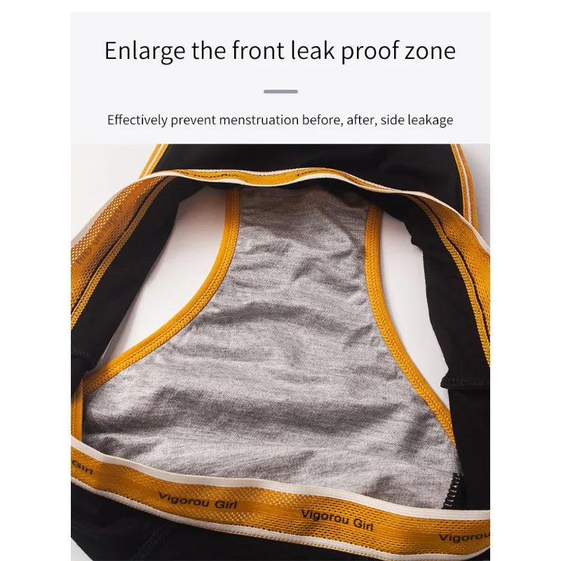 Leak-Proof Period Underwear Women Plus Size High Absorbency Reusable Menstrual Panties Anti-Stain Heavy Flow Protection Night.