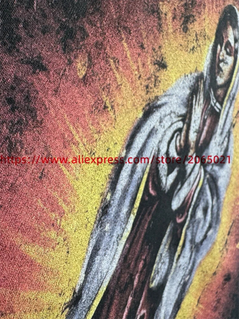 SAINT Vintage NIN Nine-inch Nail T-Shirts Best Quality Vintage Washed T Shirt Tee Tops