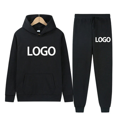 Maßgeschneiderter bedruckter Herren- und Damen-Trainingsanzug mit Kapuze, Sweatshirts und Jogginghose, hochwertiger Unisex-Anzug für den Alltag, lässig, Sport, Hoodies