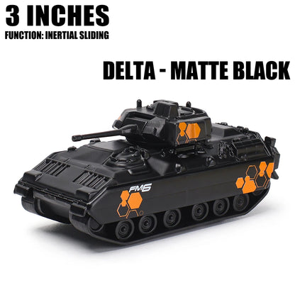 Maisto 3-inch military series model Tank armored vehicle classic static car alloy die-casting car model collection gift toy.