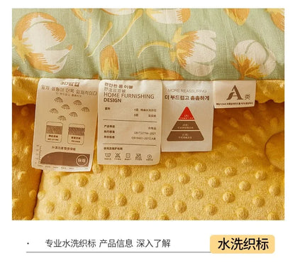 New A-class Retro Double Yarn Bean Velvet Winter Blanket Core, Fast Heating Warm Blanket, Four Seasons Spring and Autumn Quilt