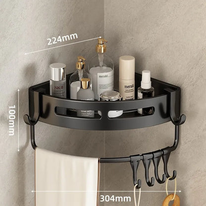 Dreieckiges Wandregal für Badezimmer oder Toilettenbereich. Rechteckiger zusätzlicher Balkon-Aufbewahrungsraum für kleine Badezimmer