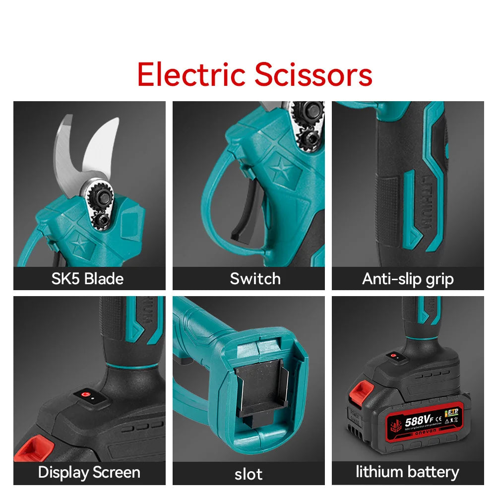 ONEVAN 3500 W Bürstenlose Teleskopstange Elektrische Kettensäge 3-IN-1 Hohe Zweig Schere Garten Beschneiden Werkzeug für ONEVAN 18 V Batterie