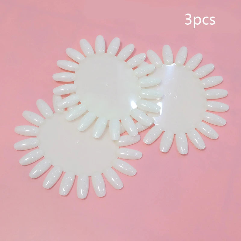 80/50/20pcs Nail Display Sticks Nail Swatch False Nail Tips Nail Gel Polish Practice Clear Display Board for Nail Art Tools