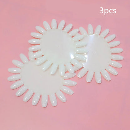 80/50/20pcs Nail Display Sticks Nail Swatch False Nail Tips Nail Gel Polish Practice Clear Display Board for Nail Art Tools