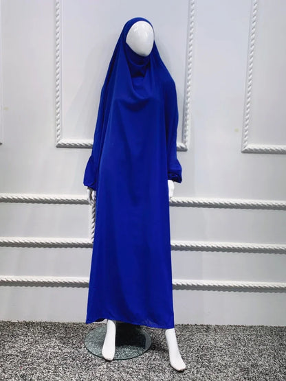 Eid Hooded Muslim Women Hijab Dress Prayer Garment Abaya Long Khimar Full Cover Ramadan Gown Abayas Islamic Clothes Niqab jilbab.