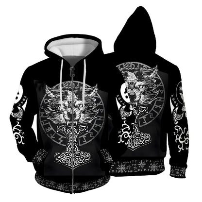Autumn Sweatshirt New In Hoodies & Sweatshirts Comfortable Fashion Skull Print Keep Warm Clothing Man Hoodie Men's Clothing Tops.