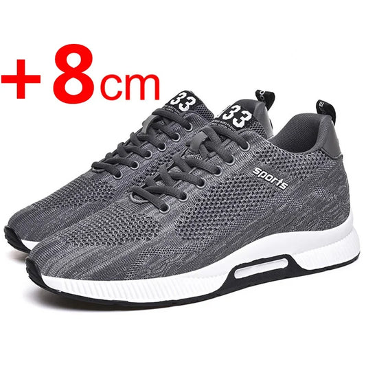 Männer Turnschuhe Aufzug Schuhe Versteckte Heels Atmungsaktive Erhöhung Schuhe für Männer Erhöhen Einlegesohle 6CM Sport Casual Höhe Schuhe