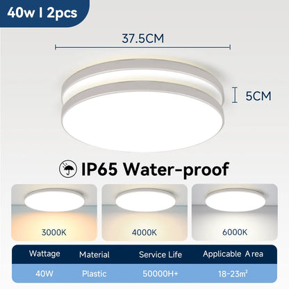 Wasserdichte Badezimmer Lampe Decke Led-deckenleuchten 18W 30W 40W Runde Led-deckenleuchte Für Küche Wohnzimmer wc Zimmer 220V.