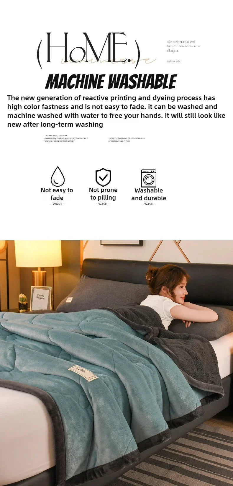 2025 NEW Winter Keep Warm Wool Throw Blanket for Sofa Winter Blanket King Size Home Warm Plaid Comforter Bedspread Bedding Sheet.