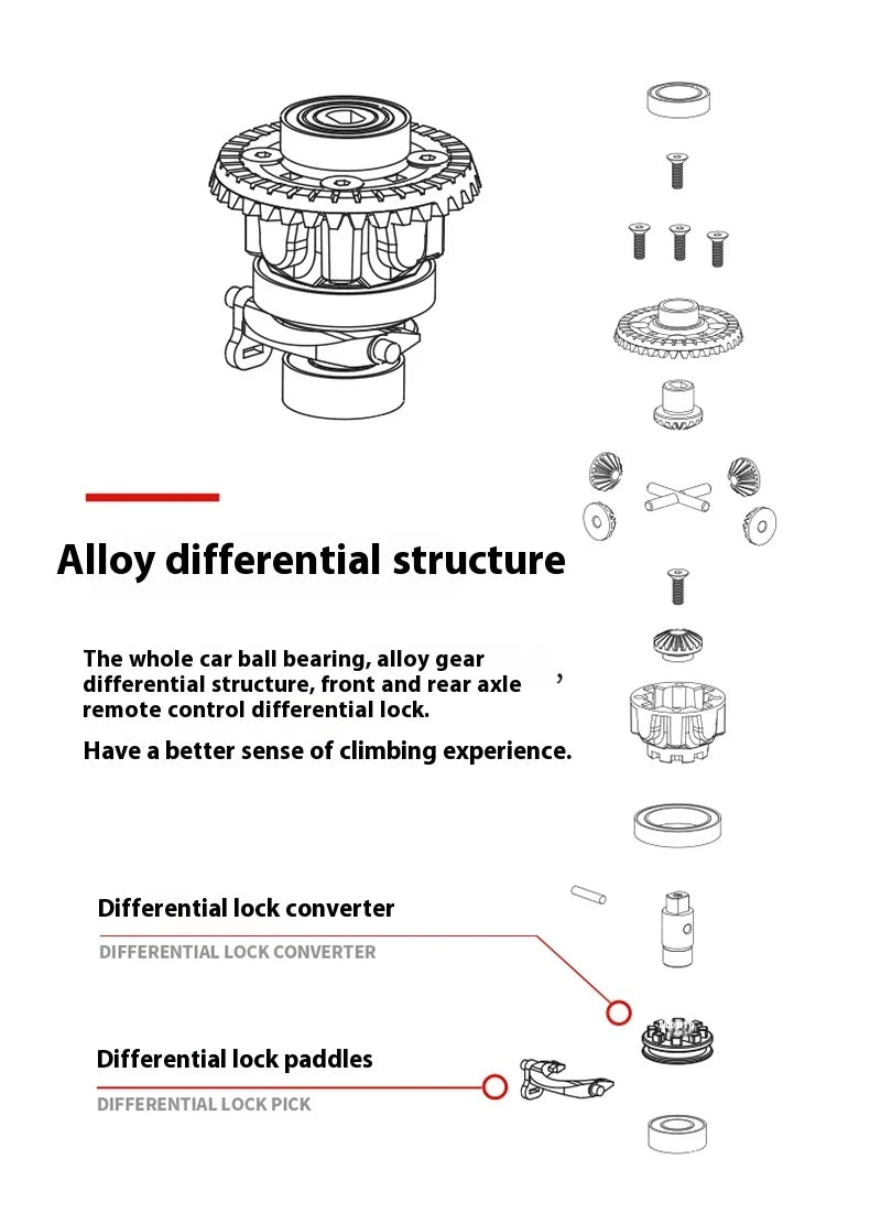 1/10 WLtoys 104006 Remote Control Car Rc Craweler Car Rc Car Drift Car Full Proportional Rock Crawler 4WD Off-road Truck Toys