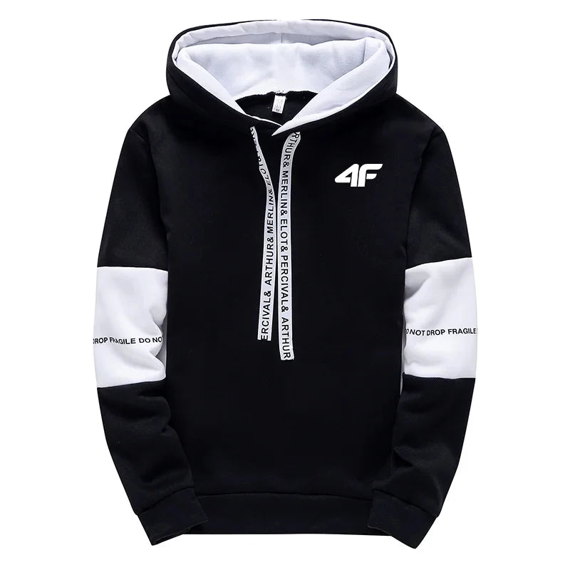 Hot Sale Men's Tracksuit Hooded Long Sleeves Casual Sports Single Piece Sweatshirts And Daily Sweatpants Comfort Outdoor Jogging.
