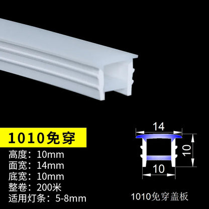 Flexible Embedded LED Neon Tube Silica Gel Covering Silicone Diffuse Channel DIY Outdoor Waterproof Strip Light WS2812B WS281