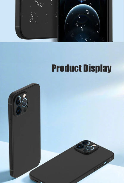 Luxury Black Silicone Matte Phone Case For iPhone 16 15 14 11 12 13 Pro Max 15 Plus 12 Mini 16E Xr X Xs Max Back Cover Soft Case.