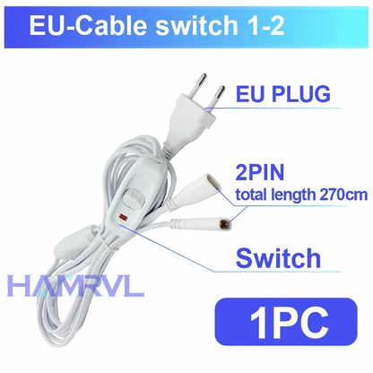 Garage Accessories DIY LED tube Hexagon connector cable for honeycomb Lamp 110-240V for Barbershop Workshop 4s Car Body Lighting