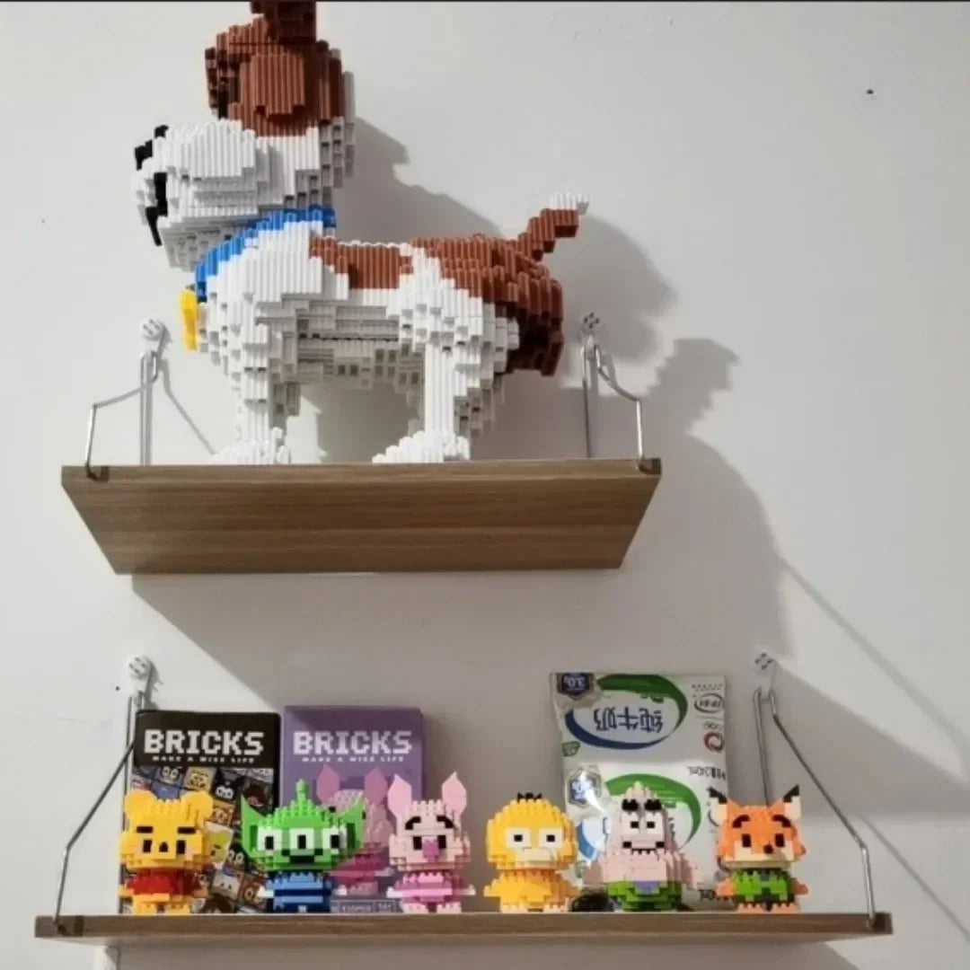 Disney 108 Style Stitch LinaBell Hello Kitty Building Blocks Princess Cartoon Figrues Bricks Children's Assembly Toys Model Gift.