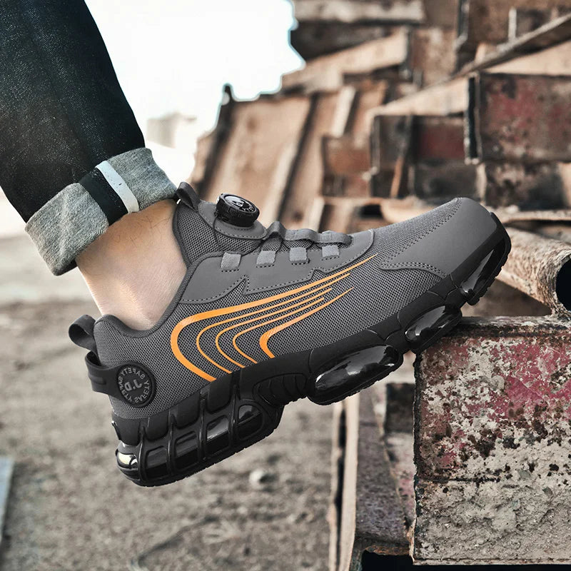 Men's Military Tactical Boots Army Boots Men Side Zipper Military Boots Men Anti-Slip Ankle Boots Work Safety Shoes Hiking Shoe.