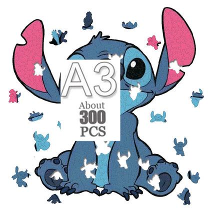 Cartoon animal wooden puzzle Film elements figure Popular classics wood jigsaws for adult kids Educational toy