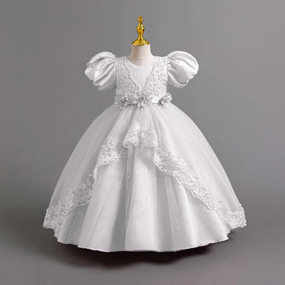 Neue wunderschöne Mädchen Party kleid Eröffnungs feier Kleidung Halloween Performance Tanz Prinzessin Rock 4-12t Weihnachts kleid