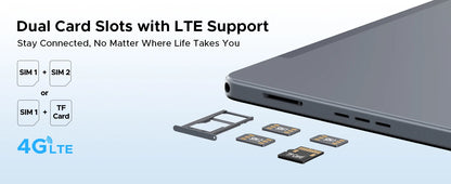 DOOGEE Tab E3 Max Tablet PC Android 15 Gemini AI Quad Speakers 14'' 2.1K Display 32GB(8+24) RAM 256GB ROM 13500mAh Battery Pad