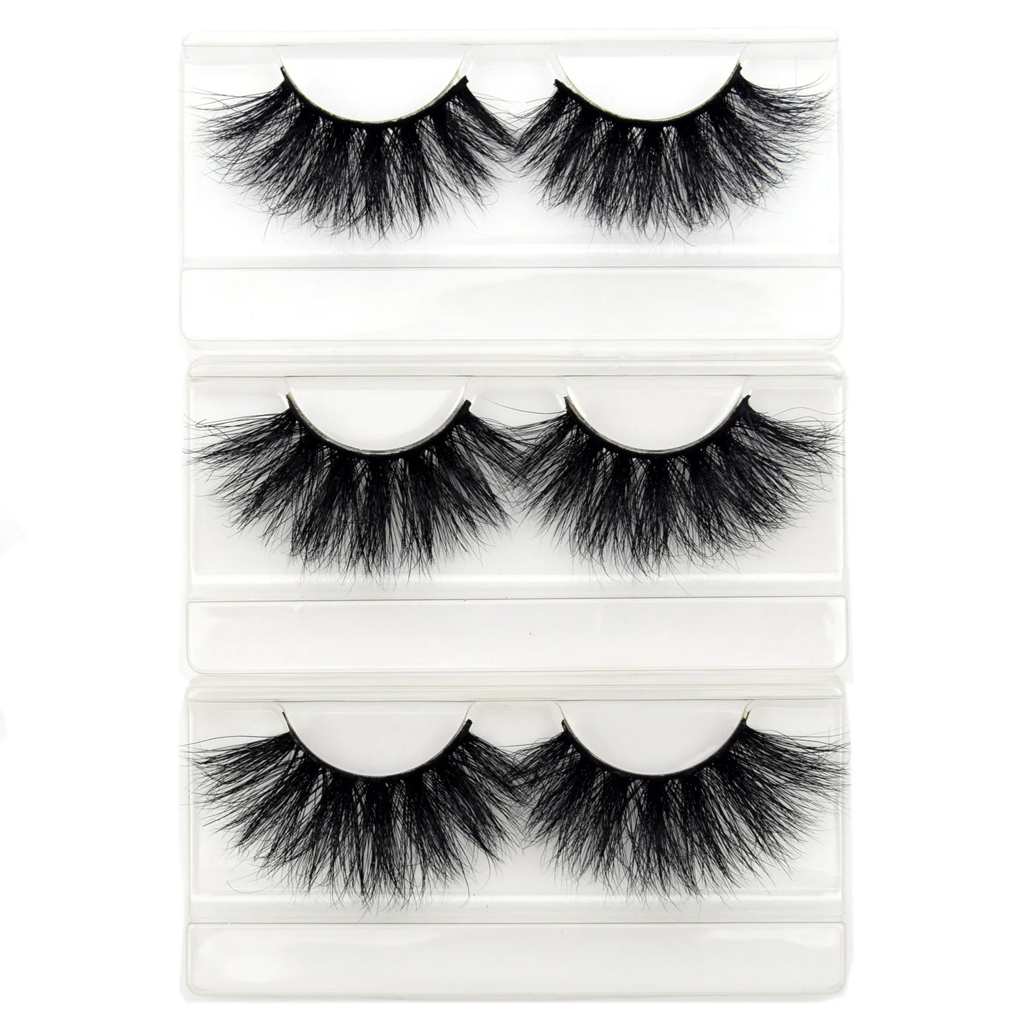 Mink Eyelashes Hand Made Crisscross False Eyelashes Cruelty Free Dramatic 3D Mink Lashes Long Lasting Faux Cils for Makeup Tools