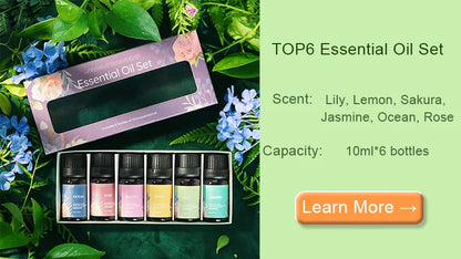 KINSCOTER Aroma Diffuser Air Humidifier Ultrasonic Cool Mist Maker Fogger Led Essential Oil Flame Lamp Difusor.