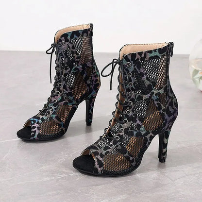 High Heels Women's Sandals New Open Toe Casual Latin Dance Shoes Girls' Ballroom Sandals Large Dance High Heels Women's Shoes 43.