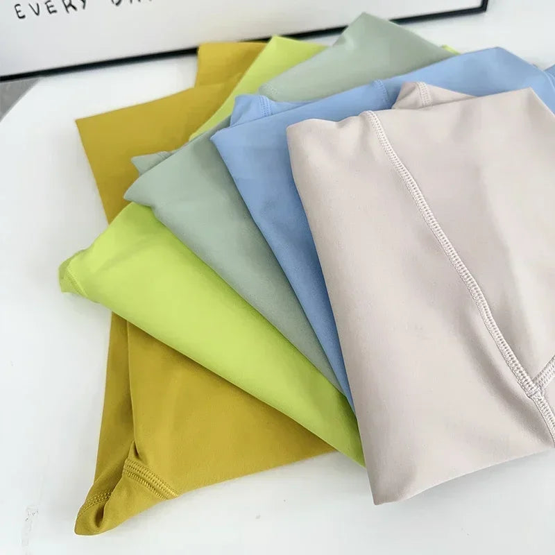 Hot Sale Fitness Female Leggings Running Pants Naked feeling Leggings High Waist Push Up Sport Women Fitness Running Yoga Pants.