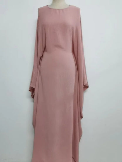 Muslim Women Arabic Dubai Abaya Plus size adjustable Waist Long Dress Modest Kaftan Robe Imitation Linen Femme Islam Clothing.