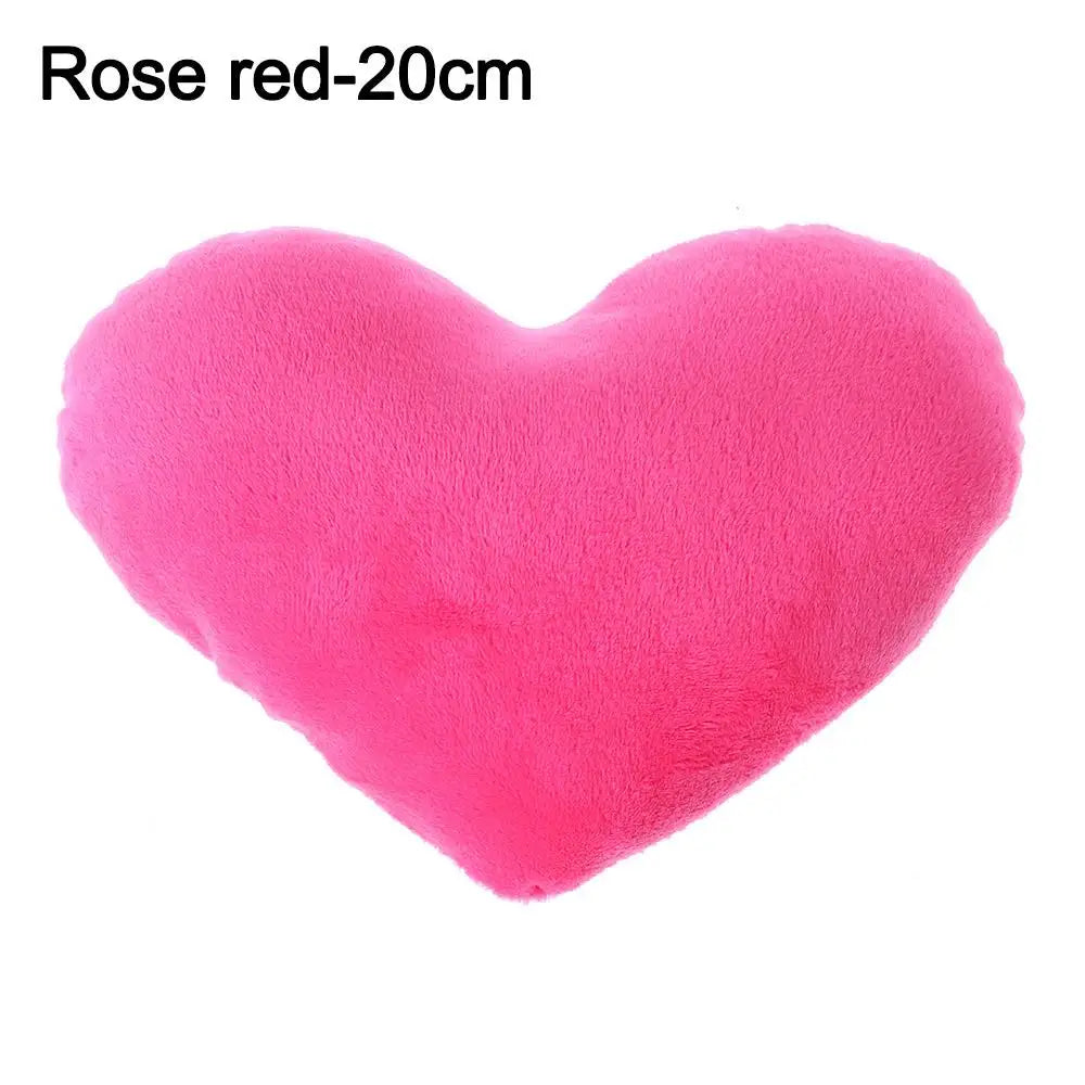 PP cotton Soft Pillow Comfortable Heart Plush Pillow Red Color Pink Color Stuffed Pillow Heart Shape Home Decorative.