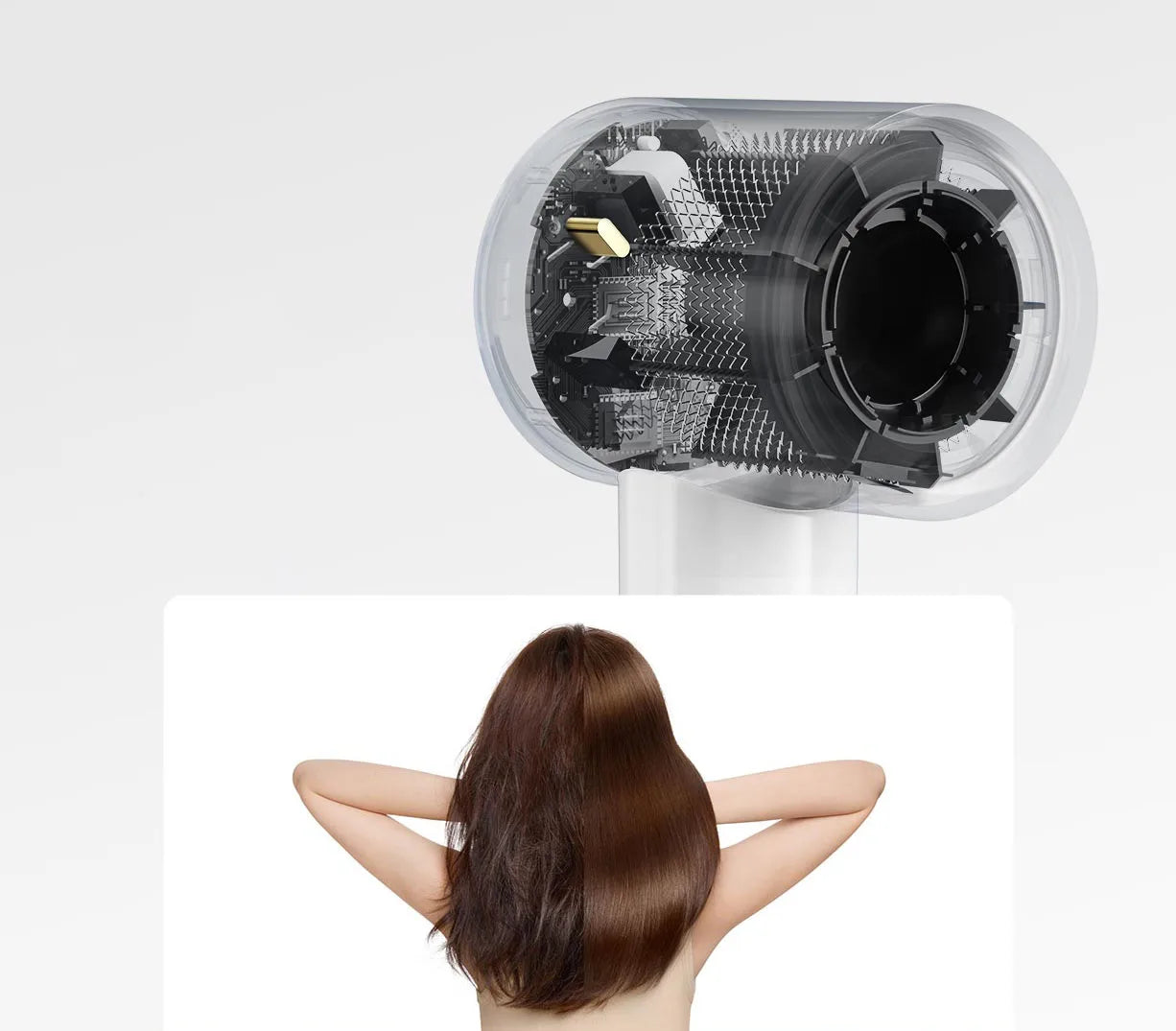 XIAOMI MIJIA H501 SE Hair Dryer High Speed 62m/s Wind Speed Negative Ion Hair Care 110,000 Rpm Professional Dry 220V CN Version.