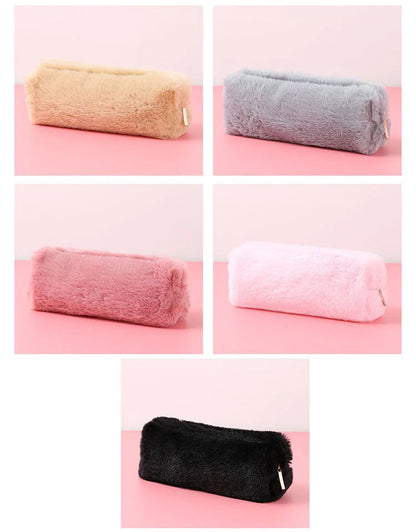 1Pcs Neue Nette Cartoon Kawaii Plüsch Tragbare Stift Bleistift Tasche Tasche Schule Bürobedarf Schreibwaren Fall.