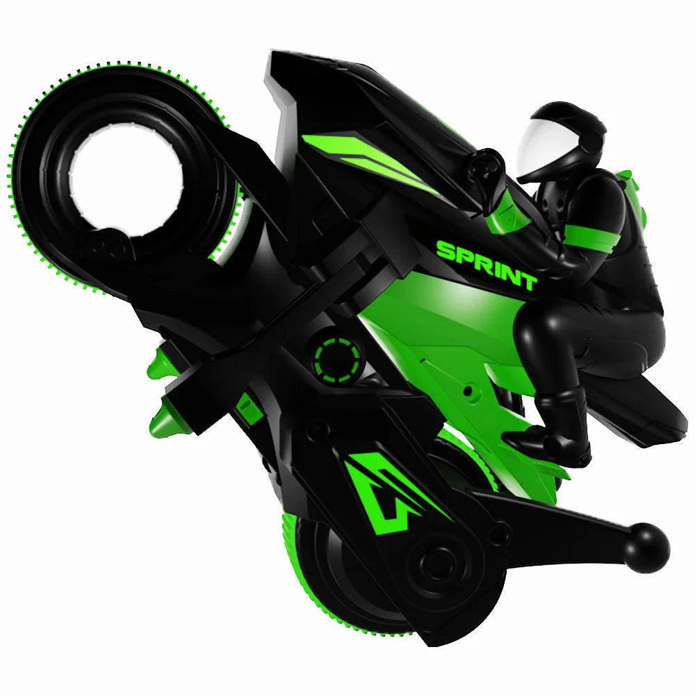 New Stunt Motorcycle 360 ° Rotation Remote Control Car High-Speed Drift Rc Racing Boy Toy Car Model Christmas Halloween Gift