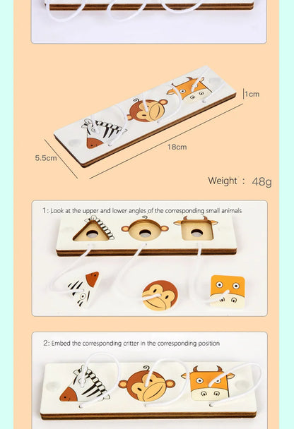 Busy Board Accessories DIY Toy Part Wooden Toys Metal Locks Leather Buckle Montessori Educational Games Intellectual Development.